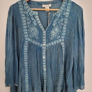 Rachel Zoe flowy top